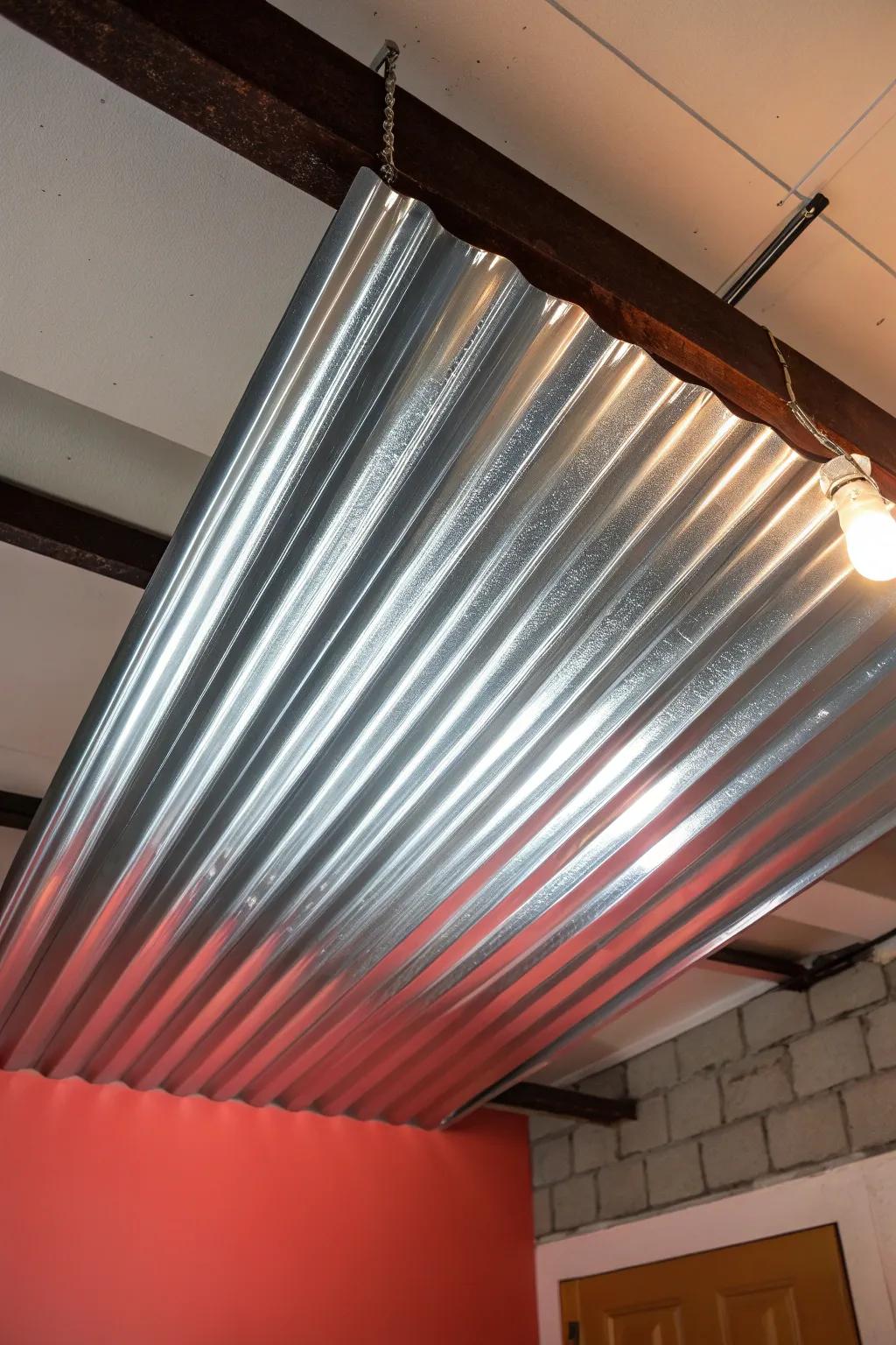 Transform your area with the striking charm of shaped metal ceilings—where industrial meets modern chic.