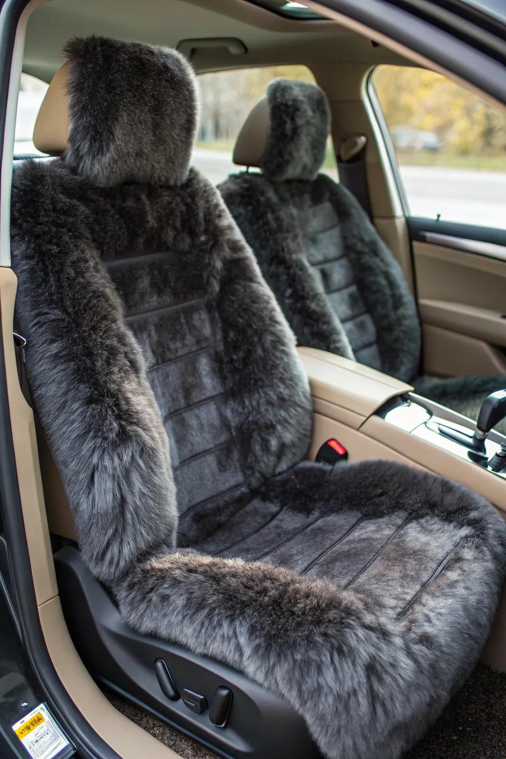 Revamp your vehicle with imitation fur luxury: where warmth converges with sophistication.