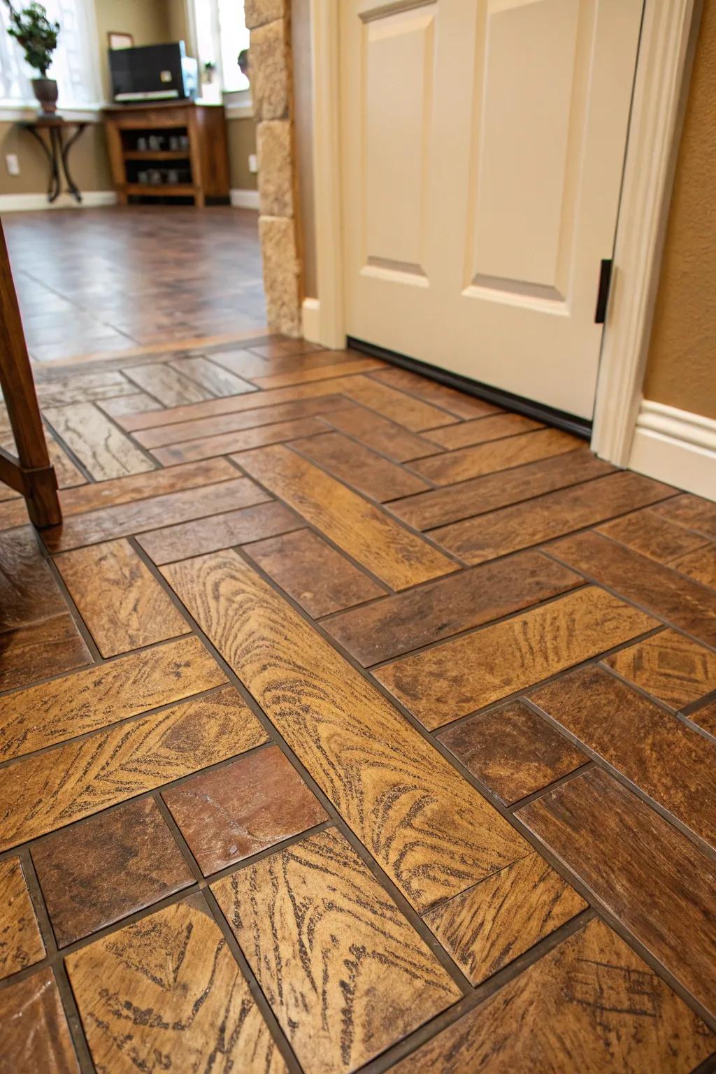 Change your area using the artistry of imitation timber paper sack flooring, blending creativity with craftsmanship.