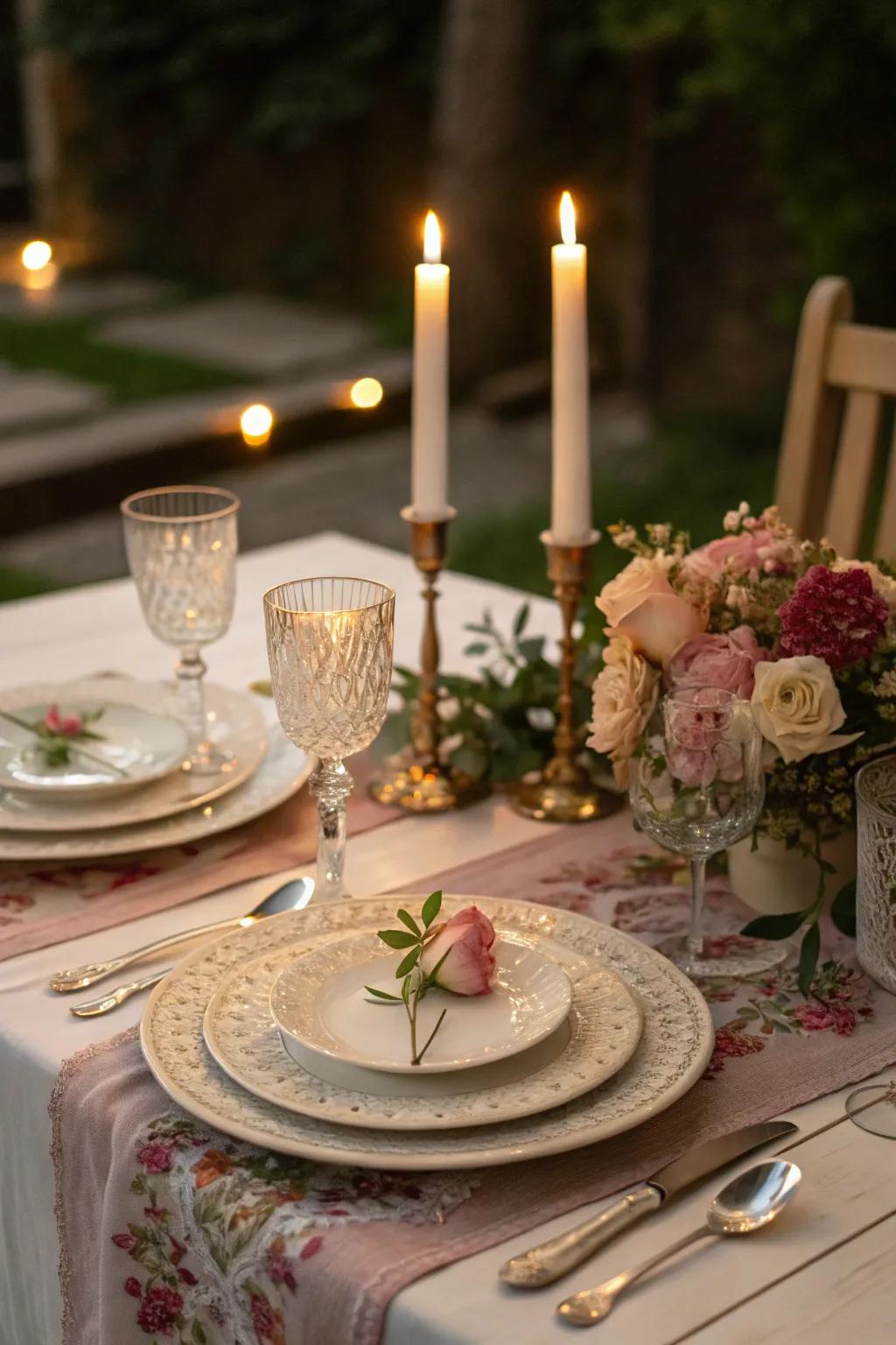 Transform a simple meal into a magical, candlelit dinner at home.
