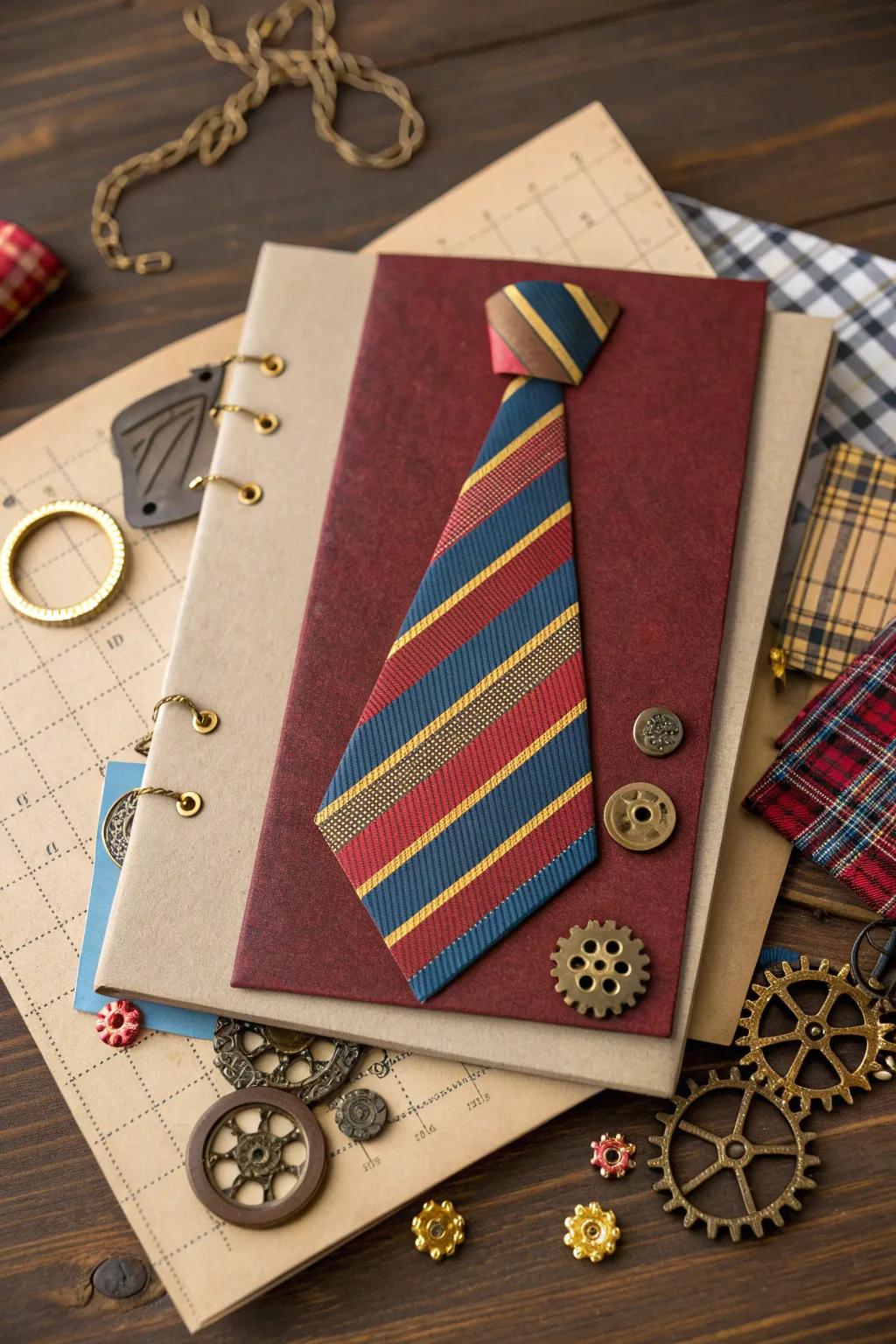 Celebrate Father's Day with a handcrafted masterpiece, blending tradition and ingenuity in a bold, textural composition.