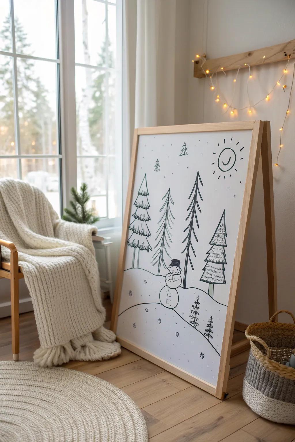 Transform your area with a dash of winter wonderland charm. Ideal for embracing comfortable Scandinavian sentiments. ❄️✨