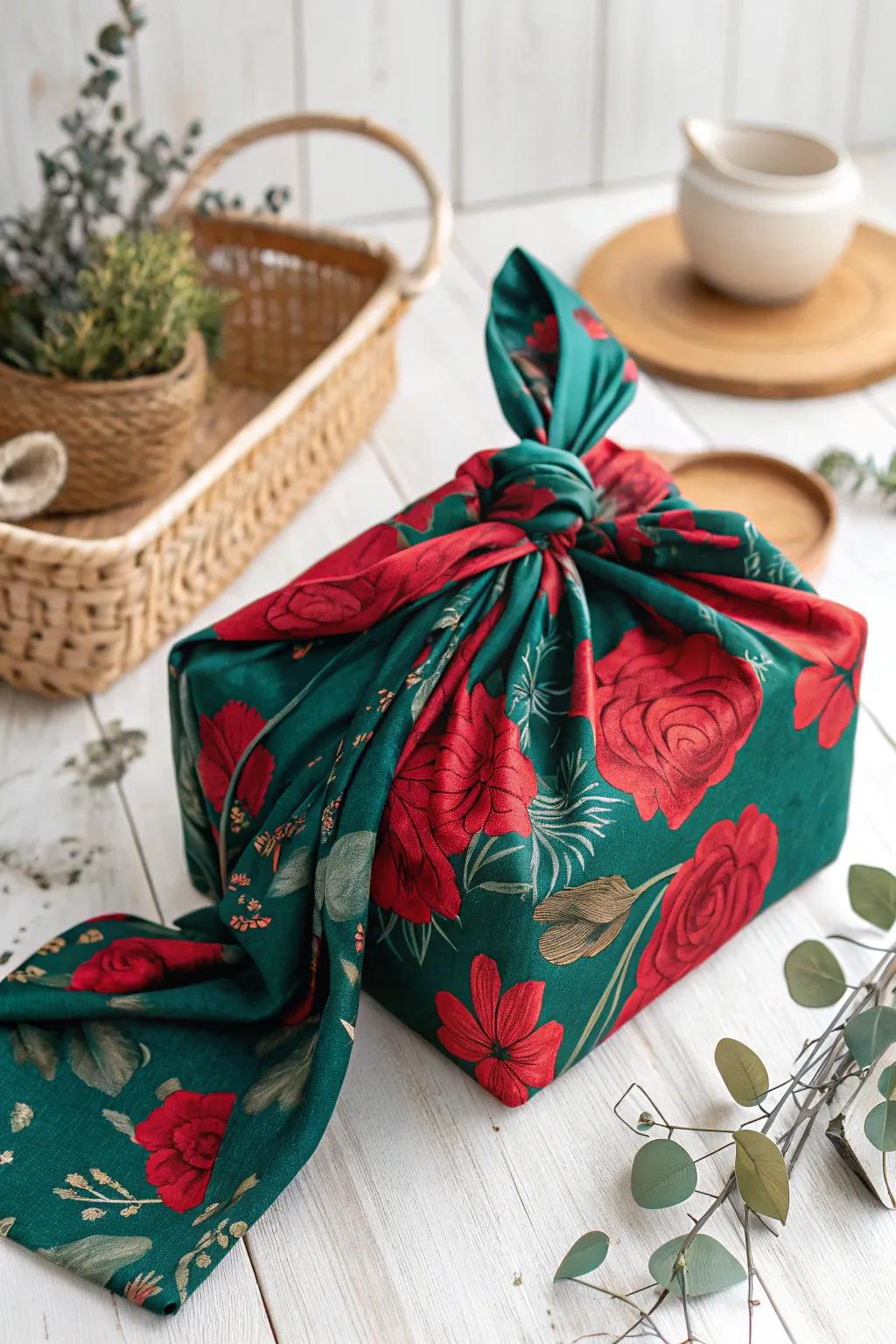 Transform your gesture of giving with the grace and allure of Furoshiki wrapping!