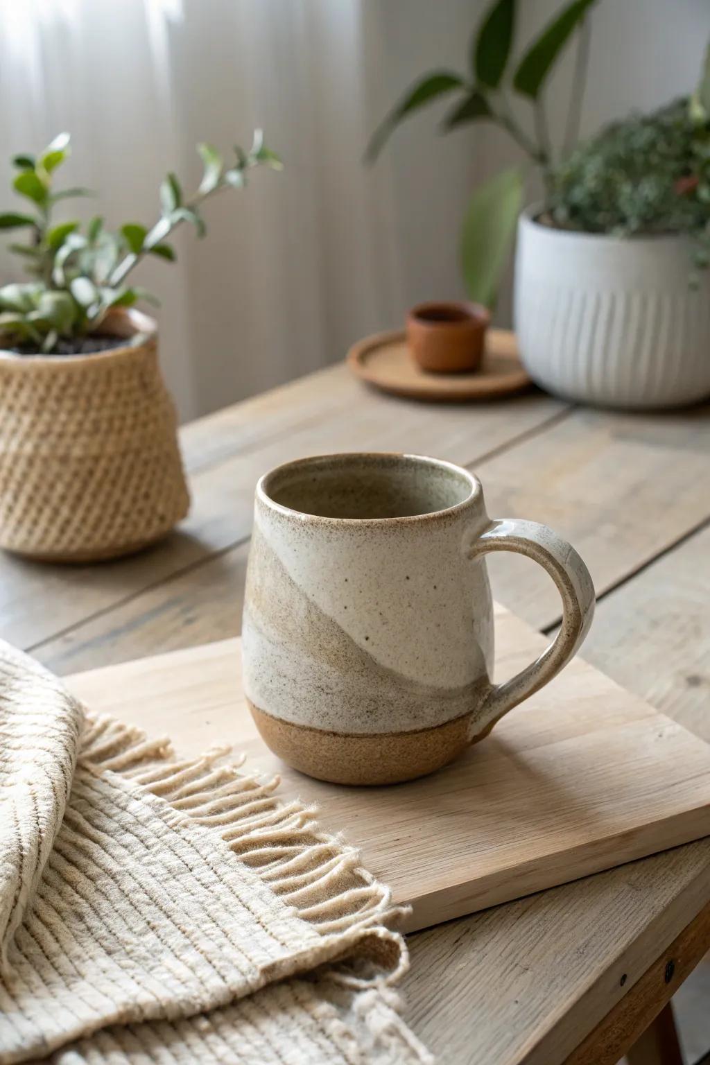 Drink in style with a mug that's as distinctive as you are. Uncover the elegance of handmade design.