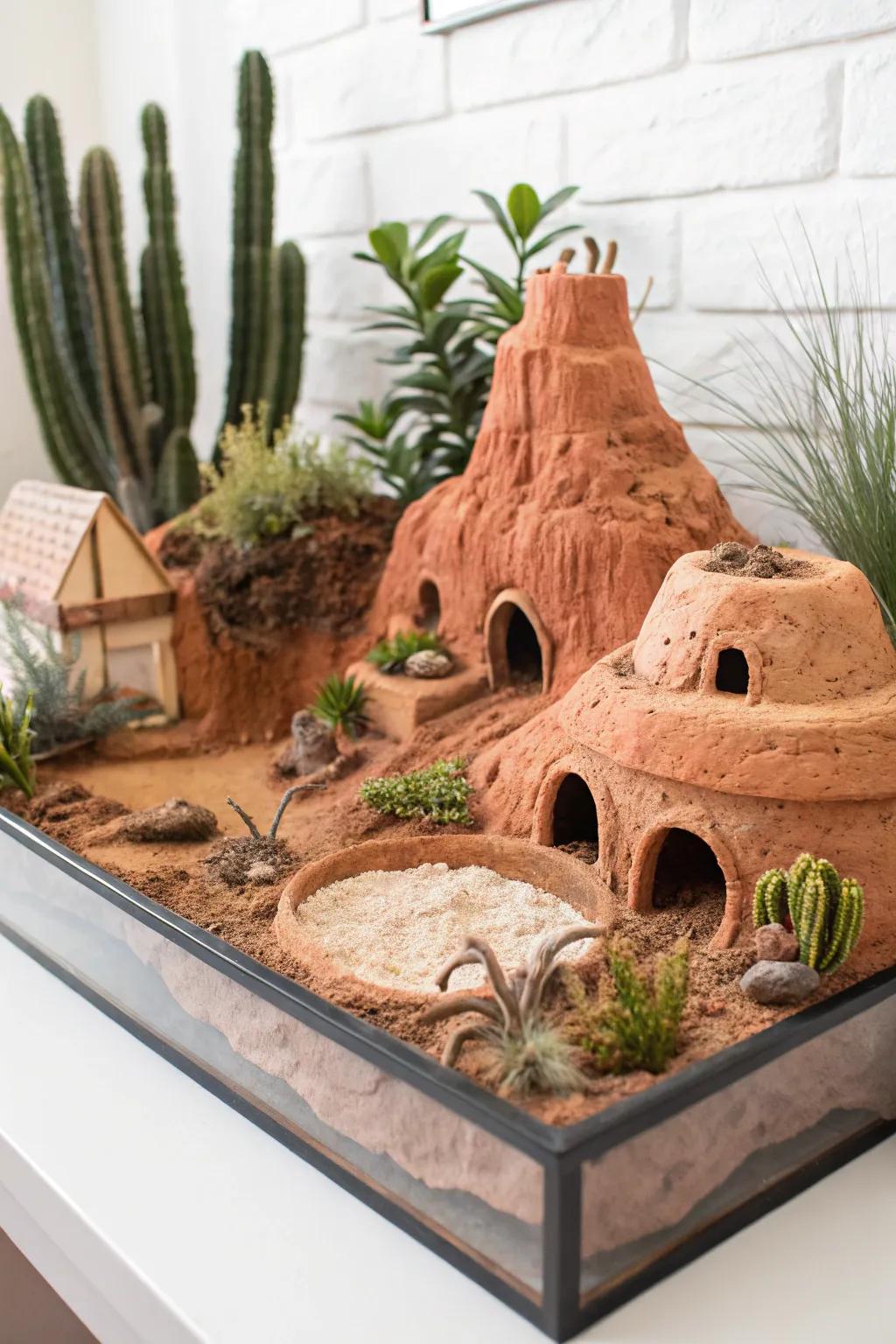 Transform your dragon’s habitat into a clay-fashioned wonderland, where clarity meets natural beauty.