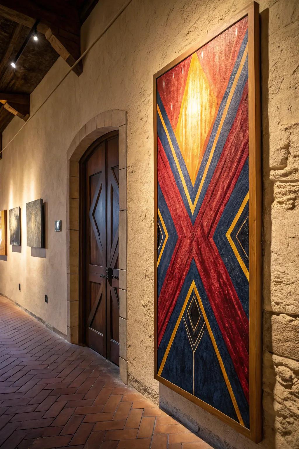 Unseal the enigma: An artistic portal to concealed areas.