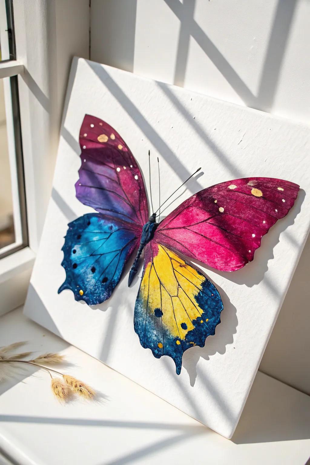 Unfold the enchantment of springtime with vibrant lepidopteran pat art!
