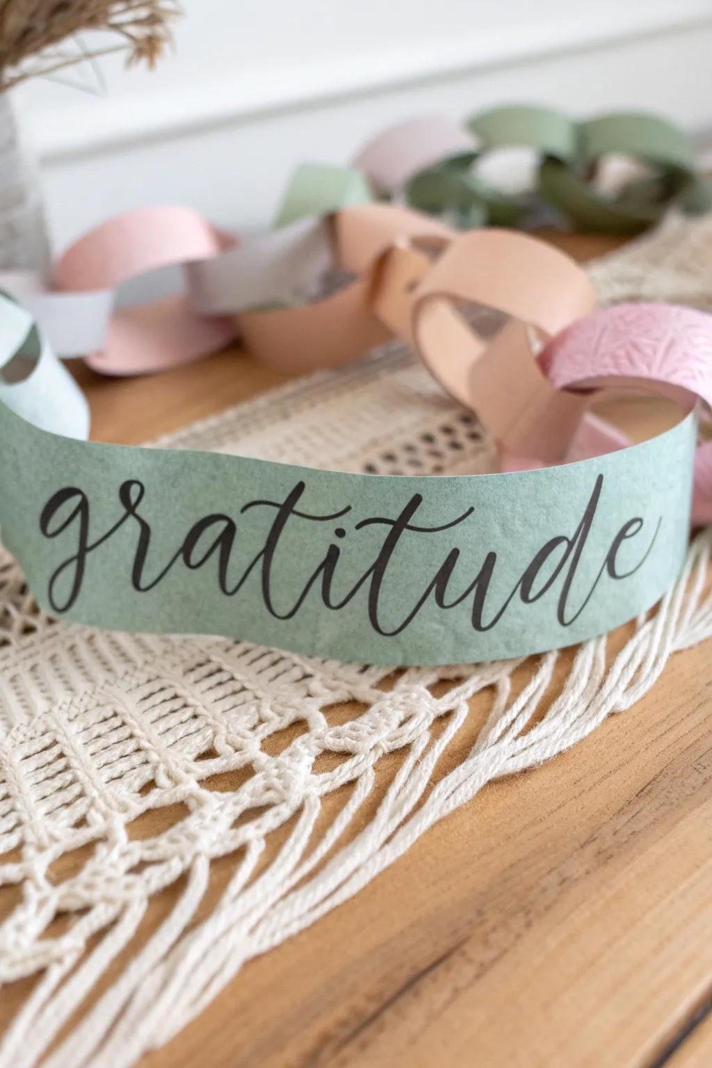 Celebrate gratitude incorporating a hint of minimalist elegance. 🌿✨ #GratitudeCrafts