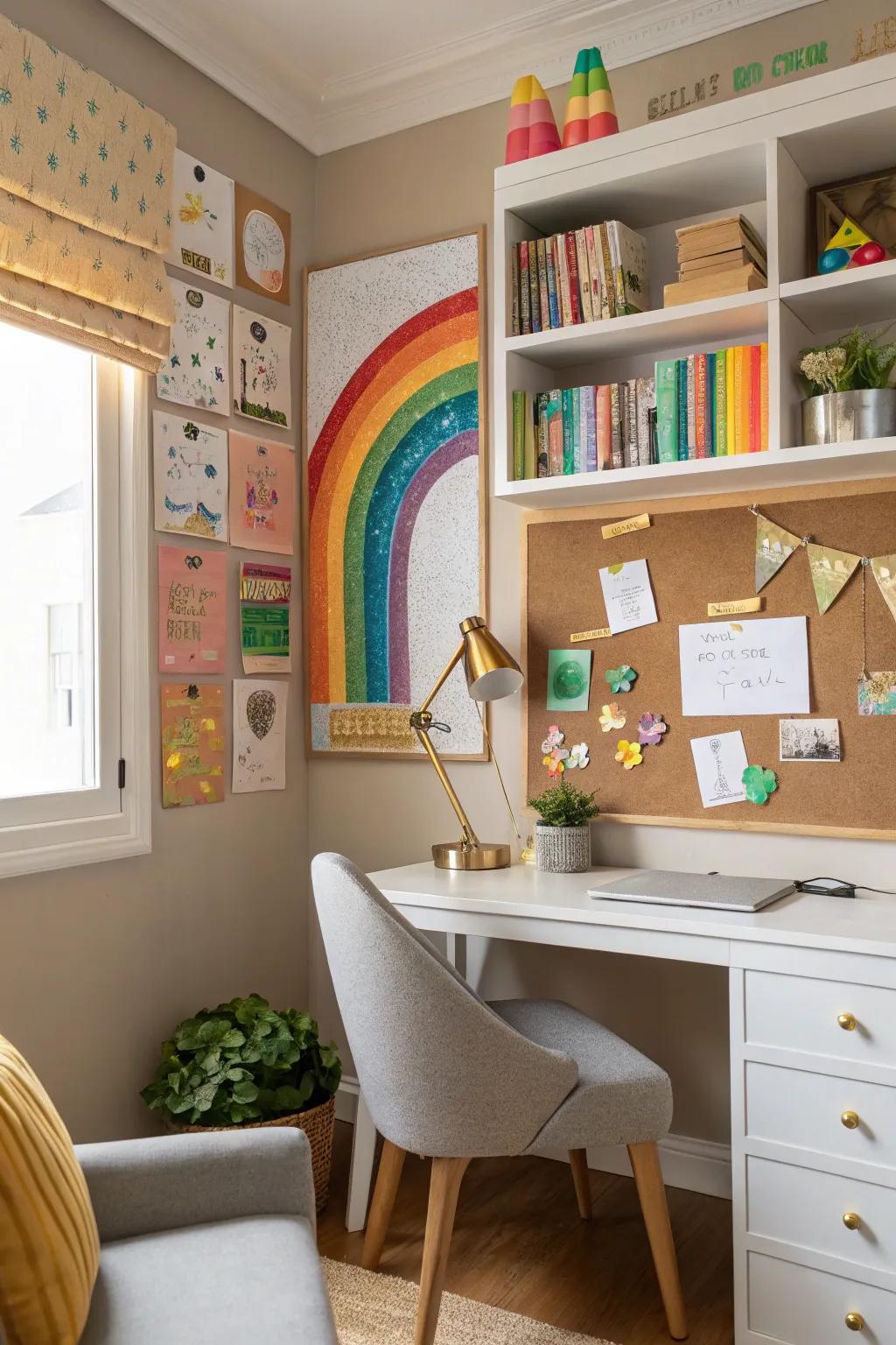 A treasure trove display board symbolizing dreams and riches.