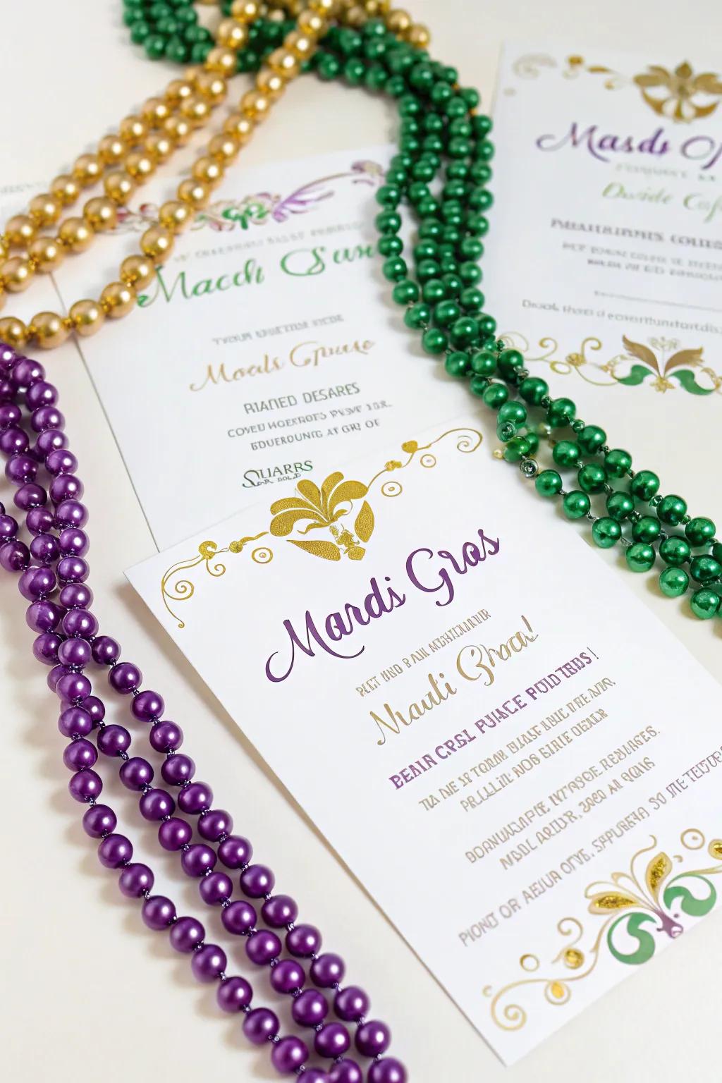 Sphere highlights lend credibility and charm to your invitations.