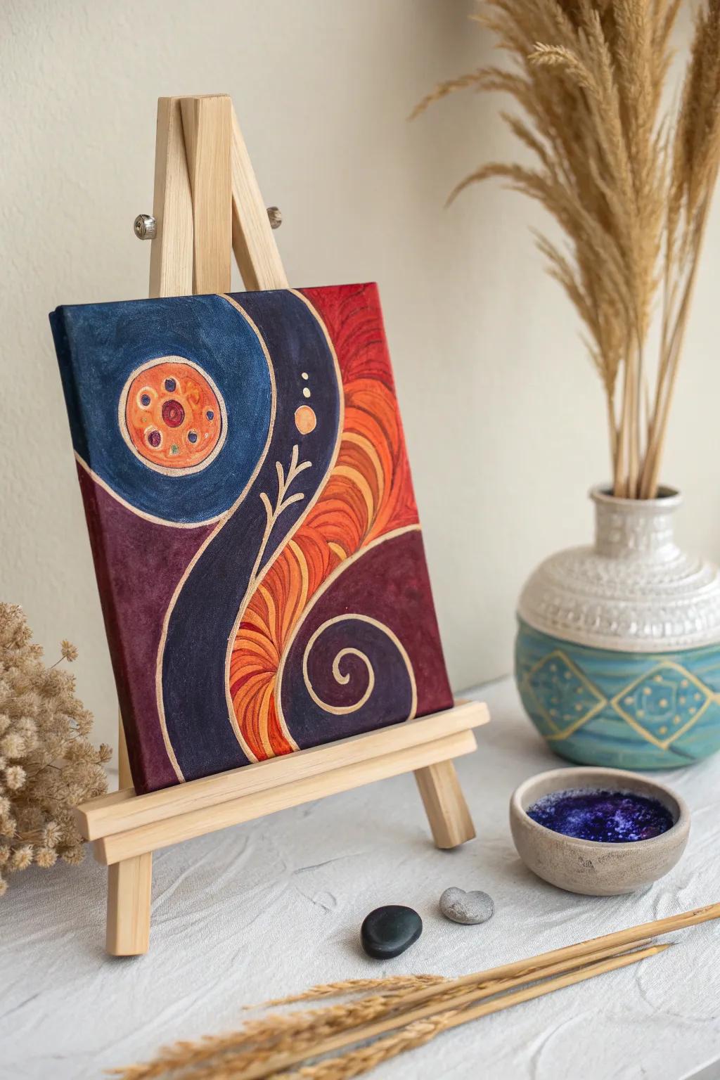 Allow your spirit to ascend with the tranquil allure of non-representational art.
