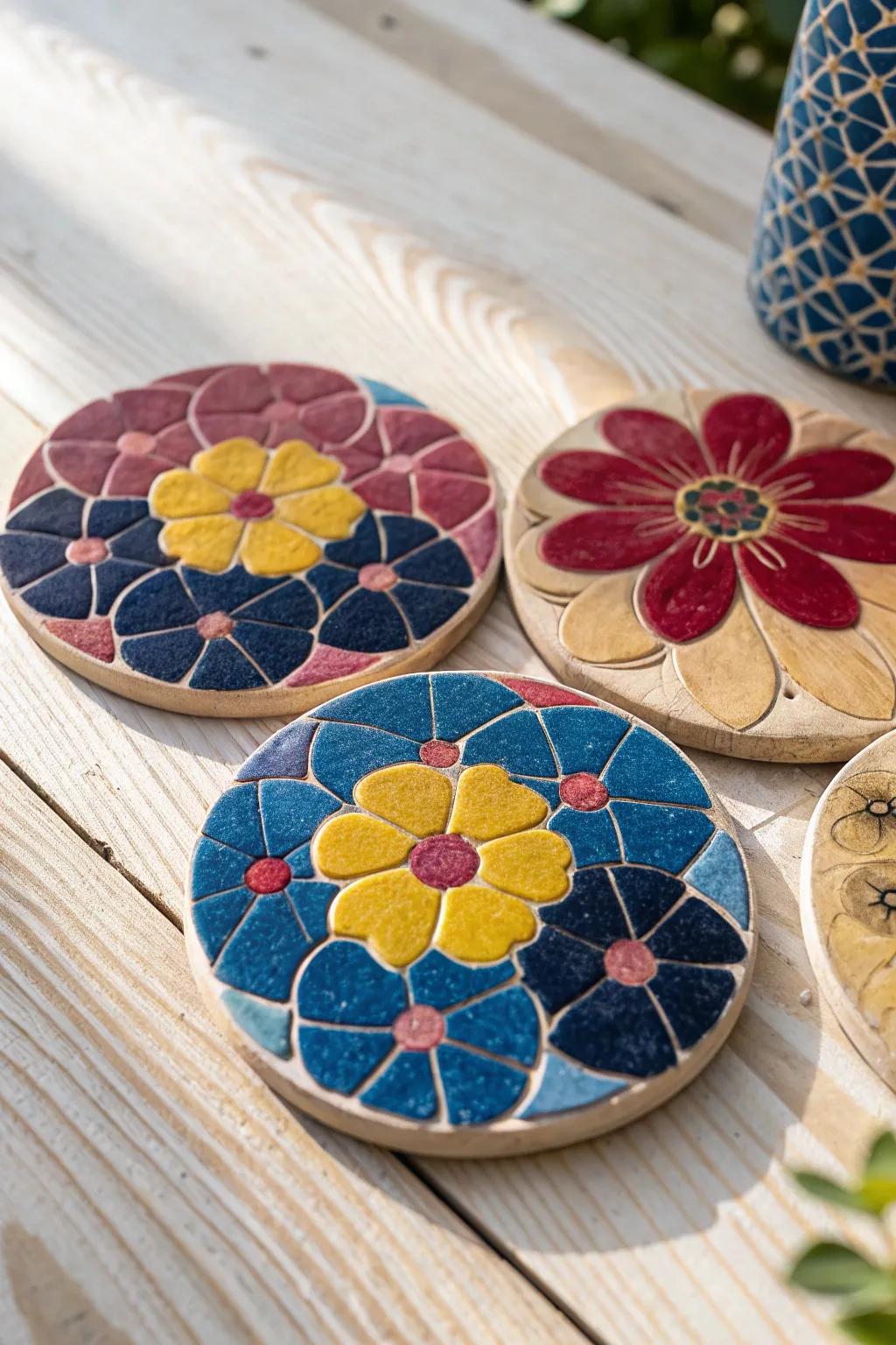 A whisper of botanical charm beneath your teacup—elevate your coffee indulgence with artisanal finesse.