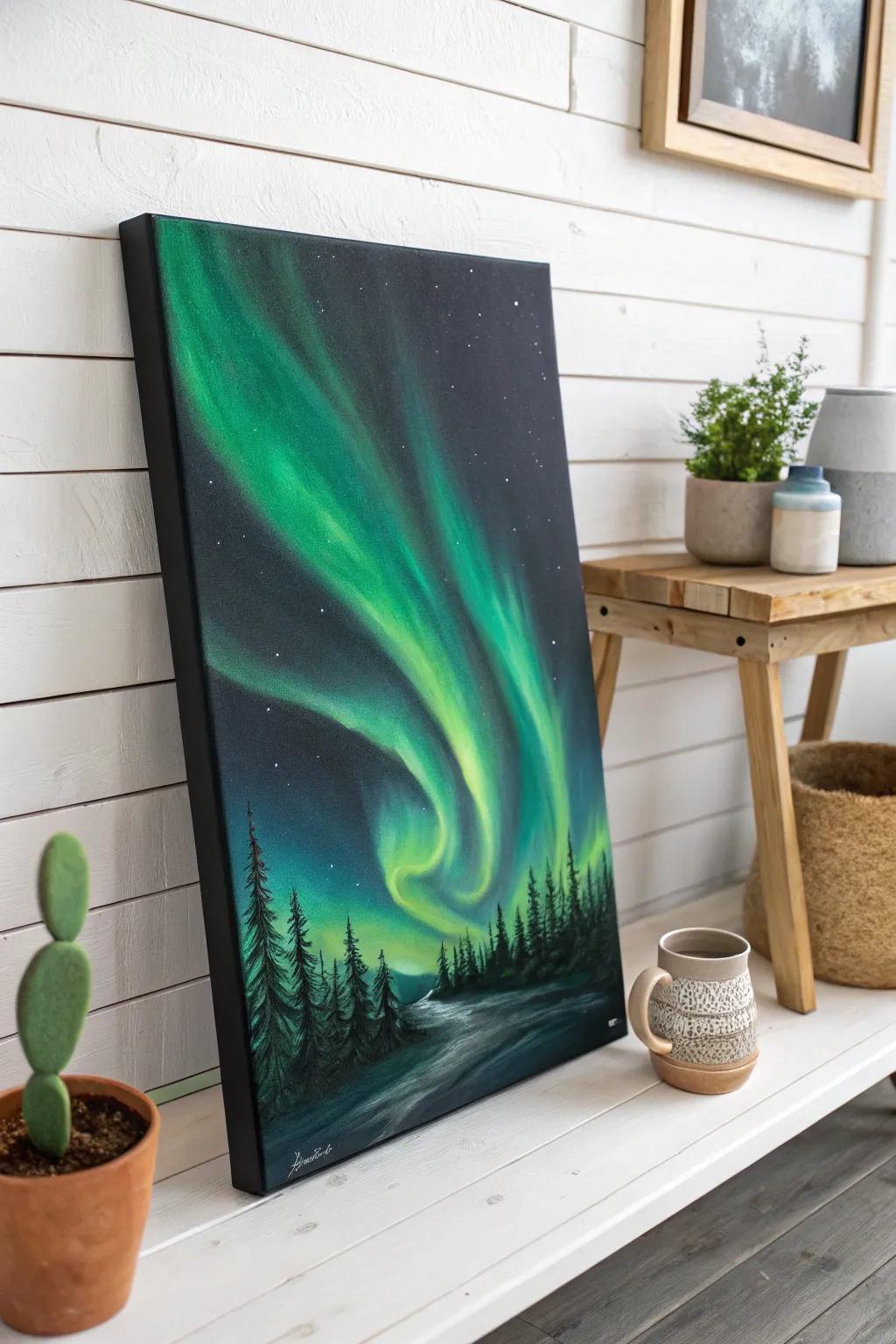 Alluring Aurora Borealis: A Symphony of Tones on Dark Canvas