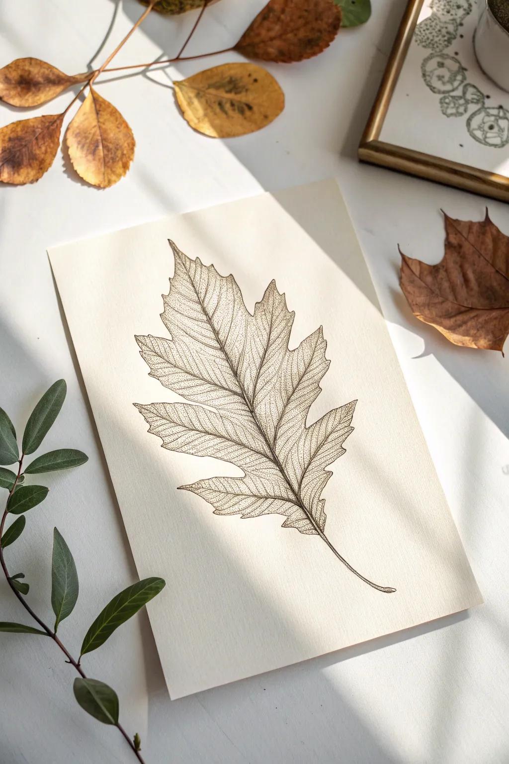 Explore the concept of less-is-more with delicate pencil textures, encapsulating the spirit of nature's charm.