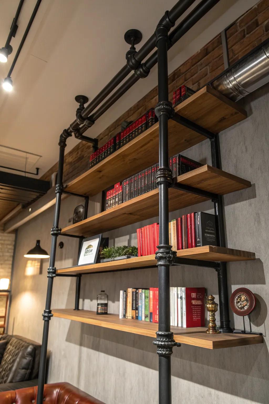 Amplify your library sophistication with this overhead masterpiece.