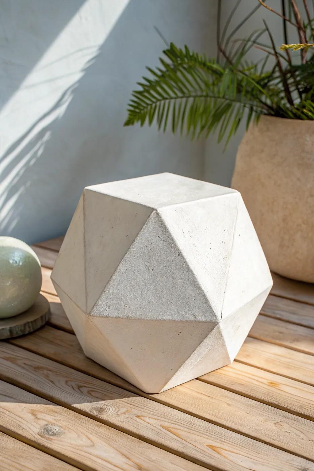 Embrace the sophistication of geometry with this remarkable compound cube sculpture, where simplicity converges with compelling visual impact.