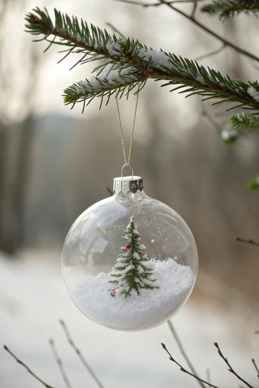 Capture the wonder of winter within a single ornament—simple, tranquil, and remarkably handcrafted.