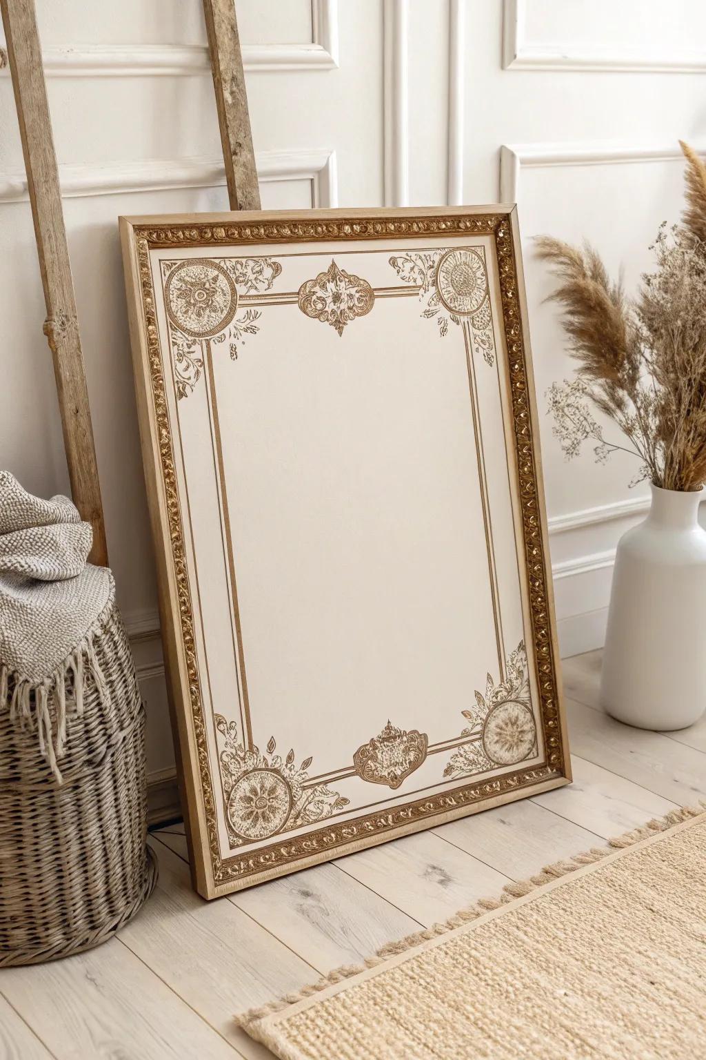 Refine your area with vintage charm: a synthesis of past memories and understated grace.