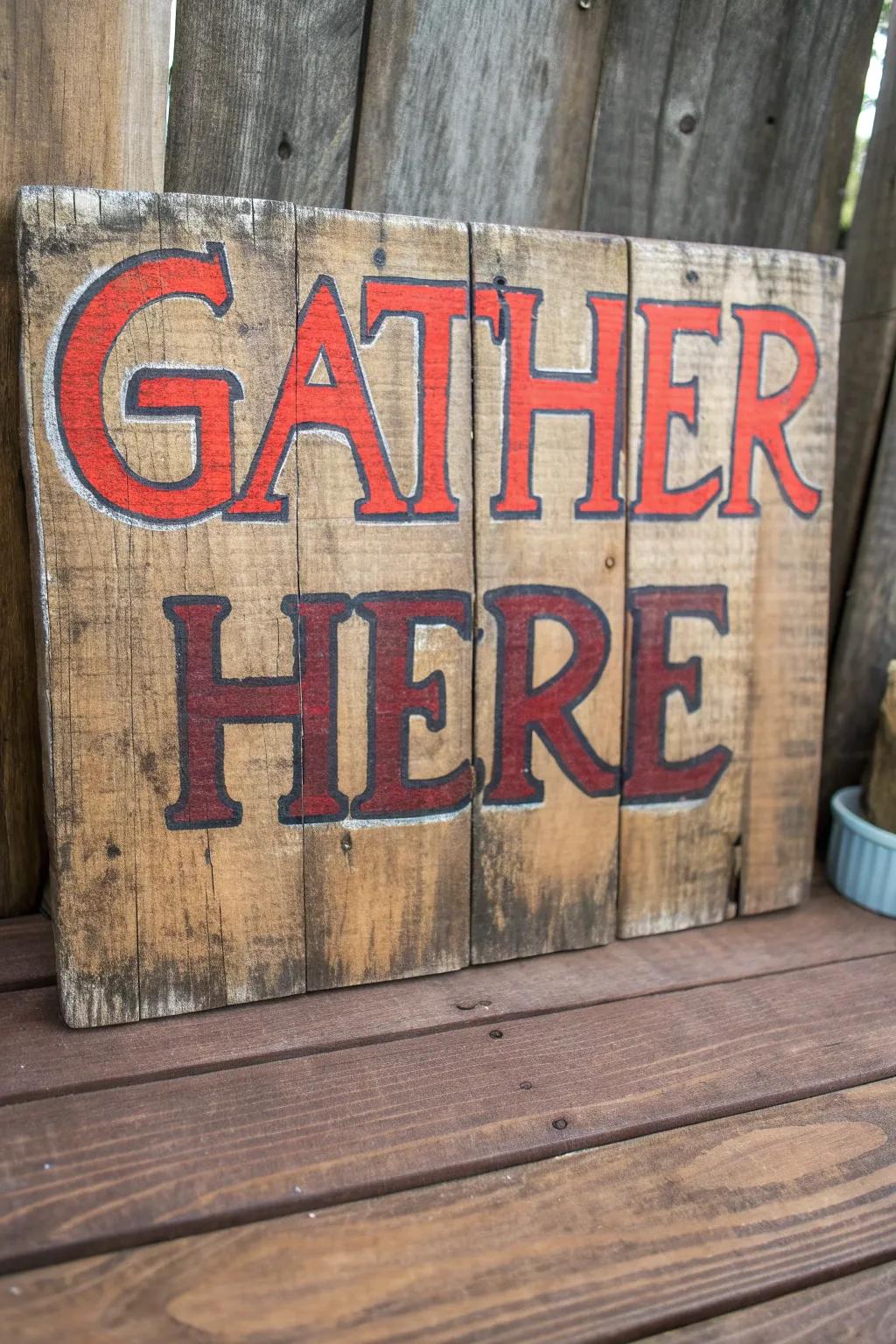 Congregate here: An affirmation to rustic handiwork and eternal vogue.