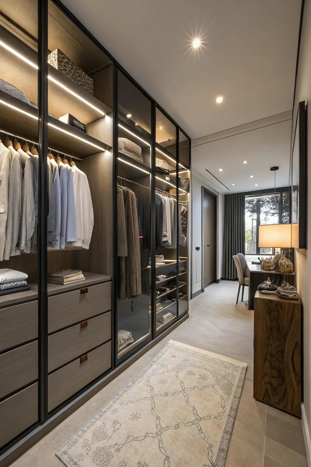 Transform your spare room into a stunning wardrobe sanctuary.