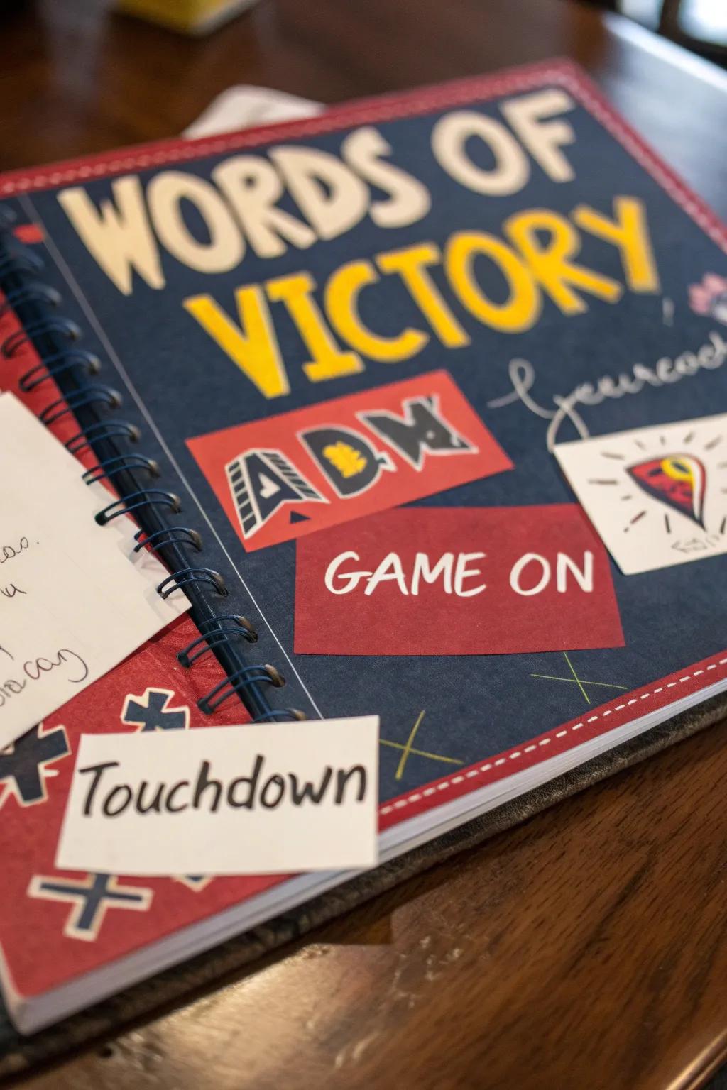 Capture the spirit of the game with bold and motivational scrapbook designs.