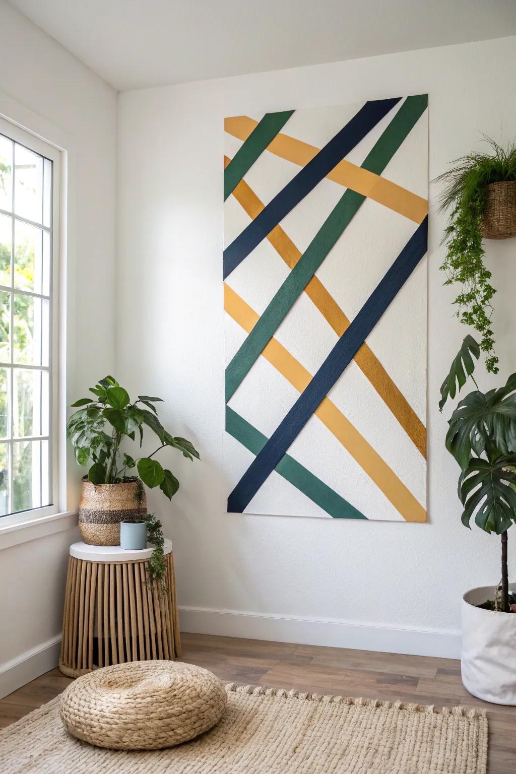 Unleash your ingenuity using conceptual adhesive composition—blending simplicity with striking shades and workmanship shines!