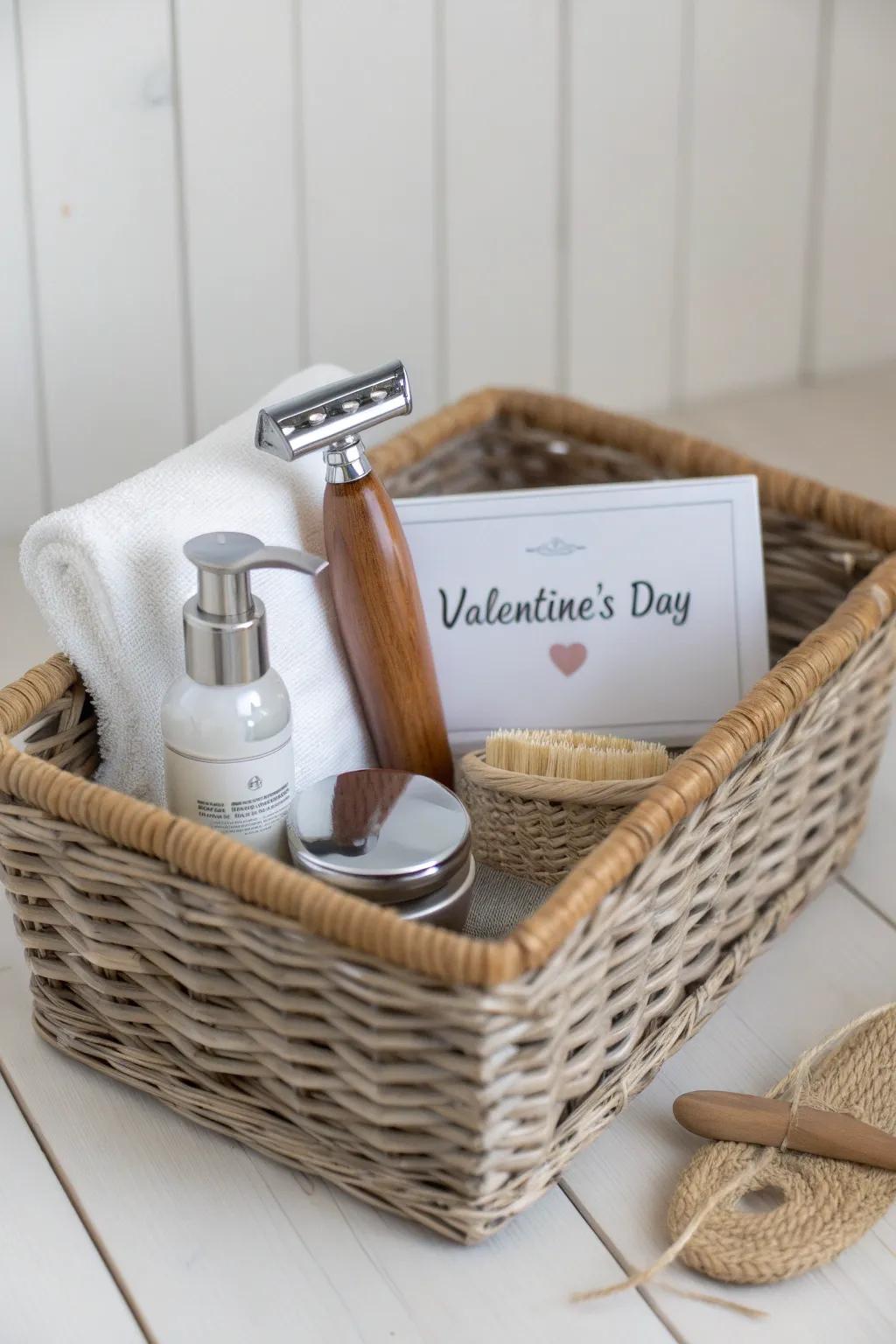 Elevate his shaving and cleaning practices with a unique Valentine's Day offering, joining refinement and personal appreciation.