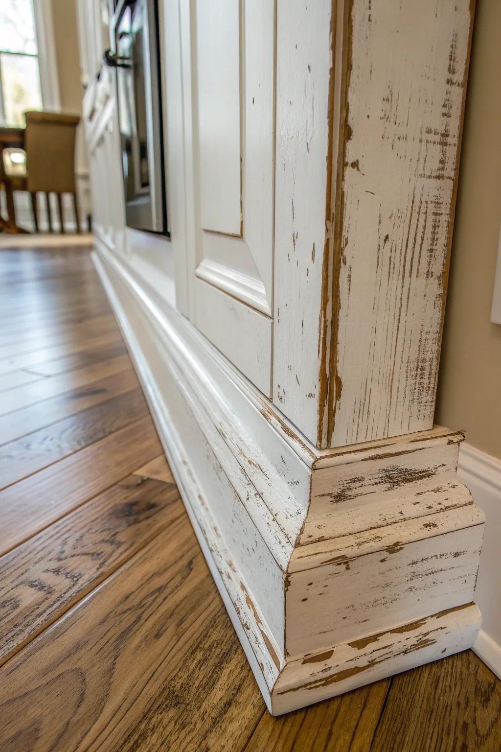 Transform your area with countryside allure: Worn standard-size trims for that ideal country residence vibe.