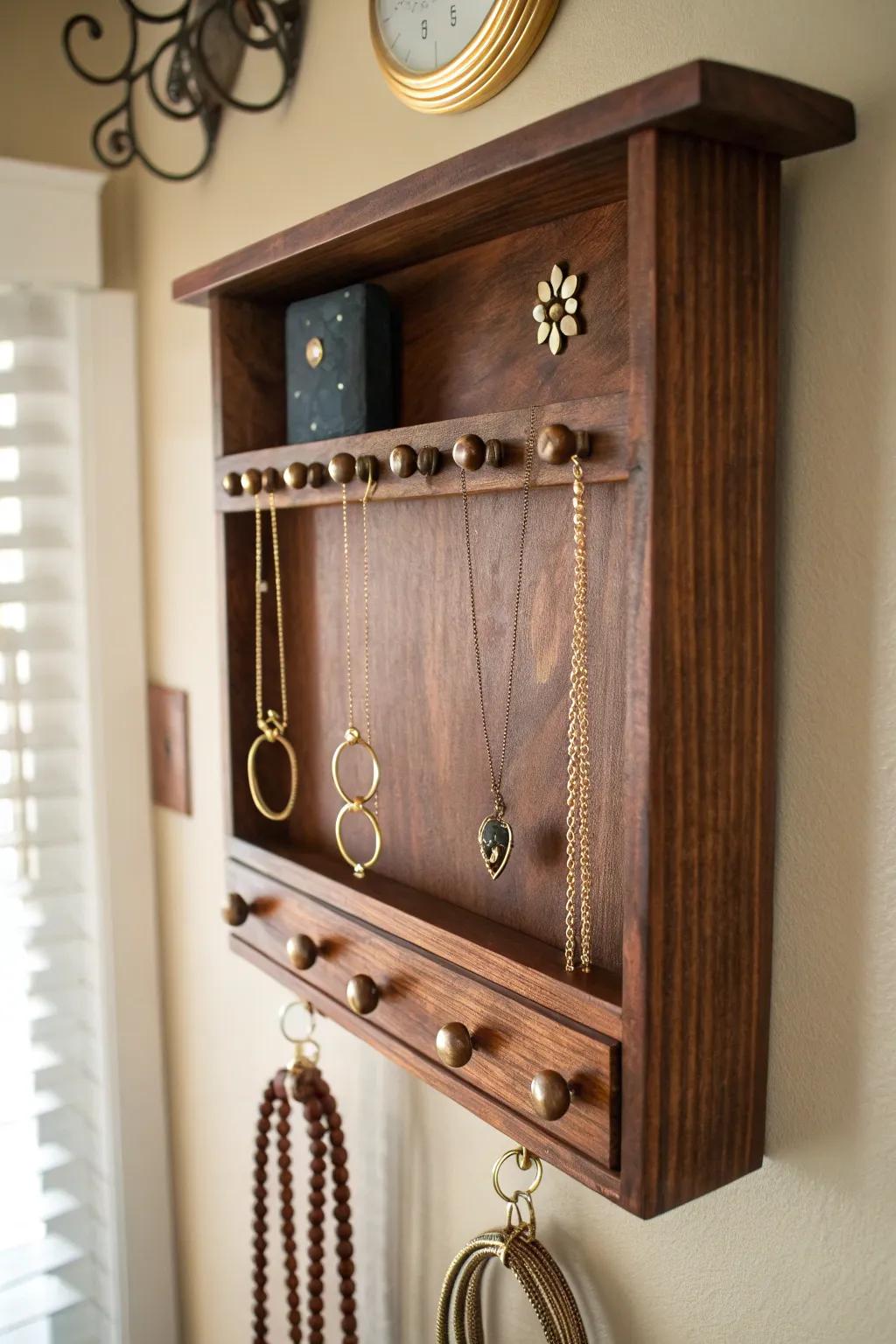 Elevate your environment via this sophisticated and useful jewelry repository, the quintessential fusion of style and utility.