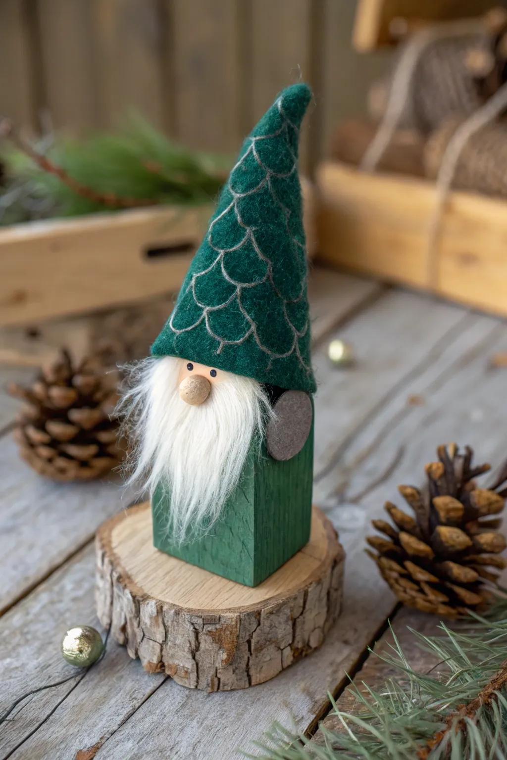 Embrace the Nordic charm using this handcrafted woodland sprite! 🎄✨ #ChristmasCrafts #NordicVibes