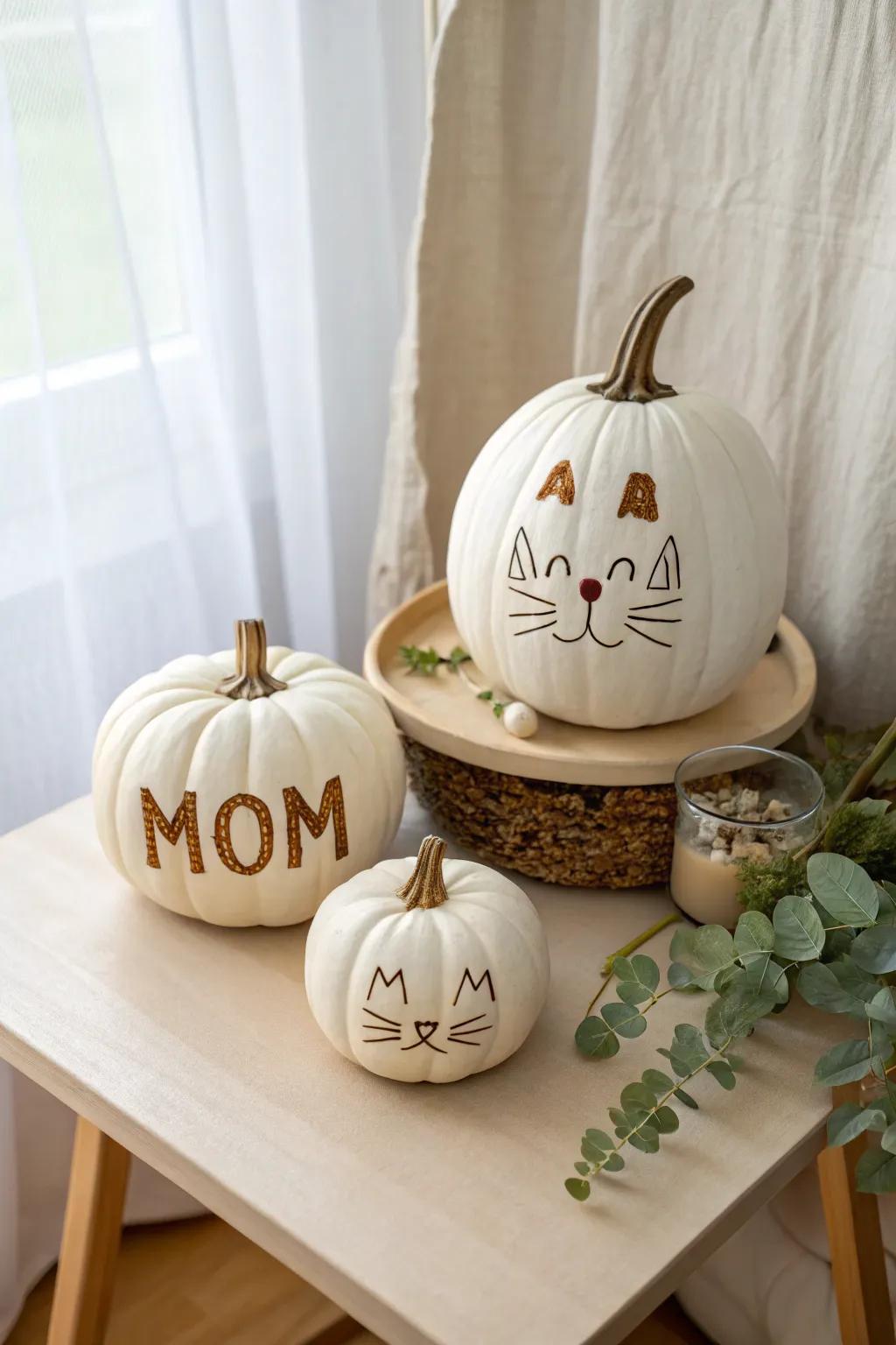 Meet the Cucurbit Feline Kin: A minimalist trio conveying charm and warmth to your décor.