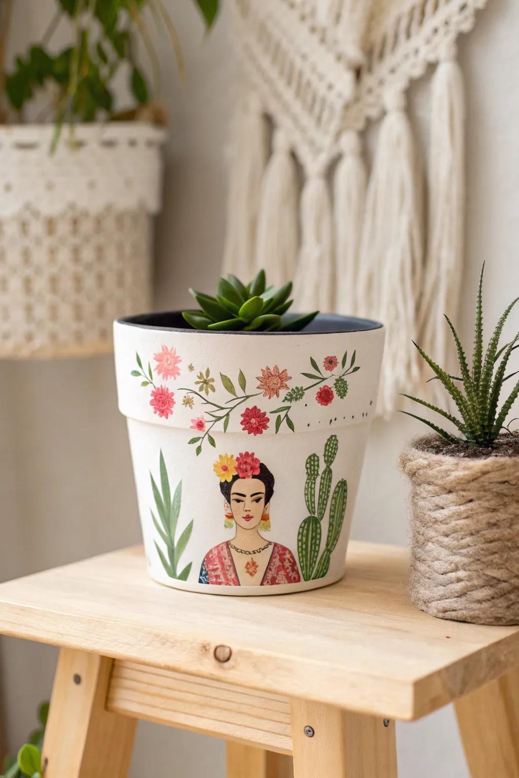 Embrace the ethos of Floral Artist with this exquisitely fashioned floral vessel, impeccable for imbuing your domain with a hint of artistic elegance.