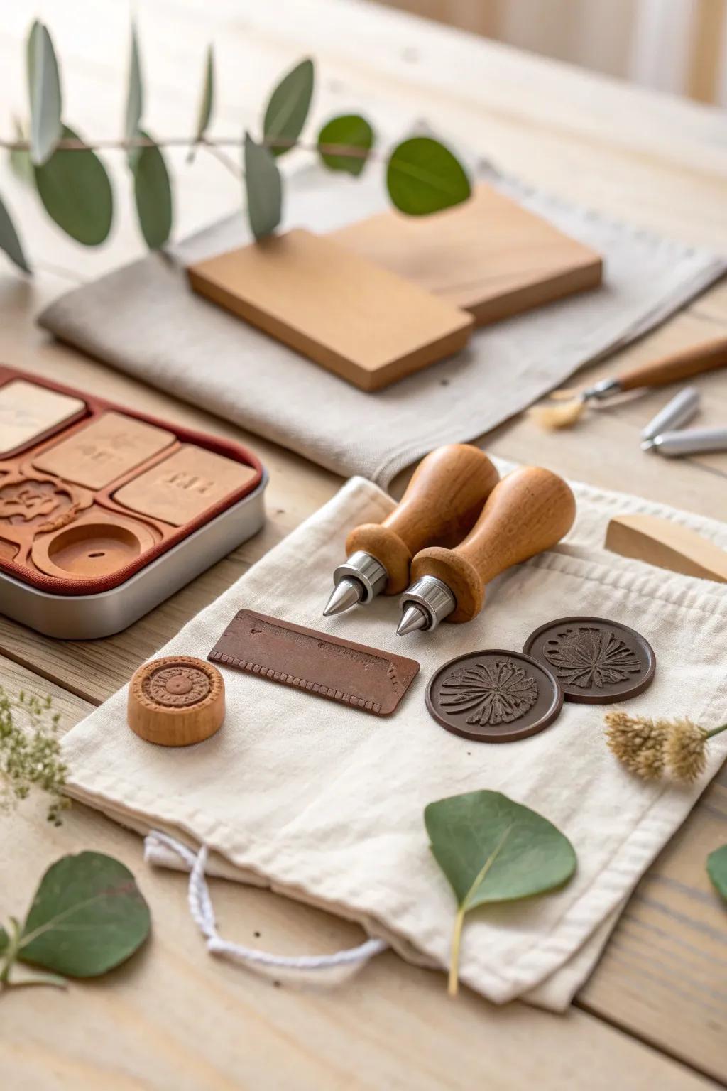 Reveal your creative genius with this delightful DIY clay stamp set—perfect for a tranquil crafting escape.