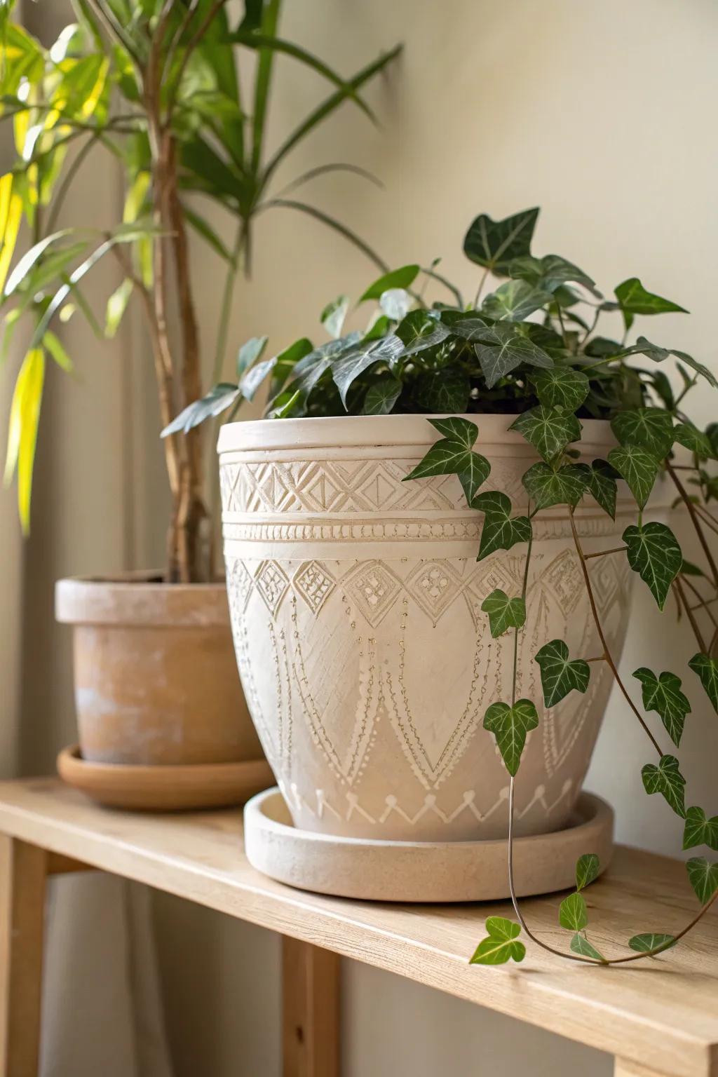 Elevate your indoor area with these elegant, handmade clay flora vessels—where sophistication meets nature.