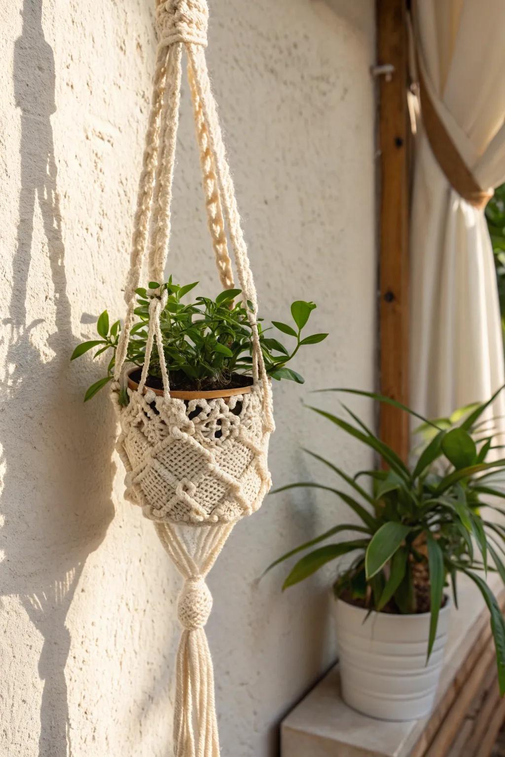 Elevate your domain through the charm of artisan interlaced flora suspensions.