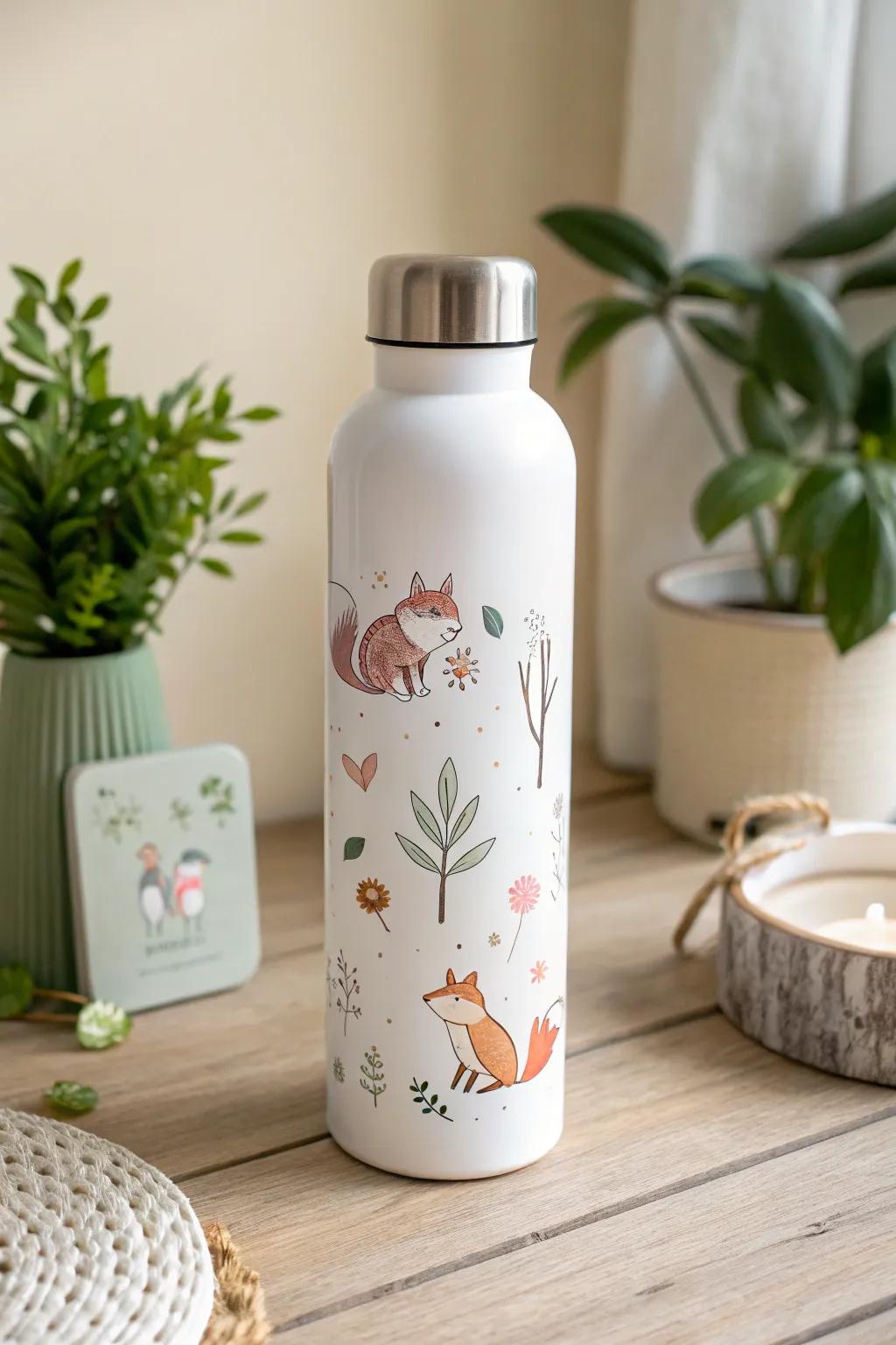 Sip into the wilderness with these endearing fox cohorts, imparting a whimsical nuance to your day.