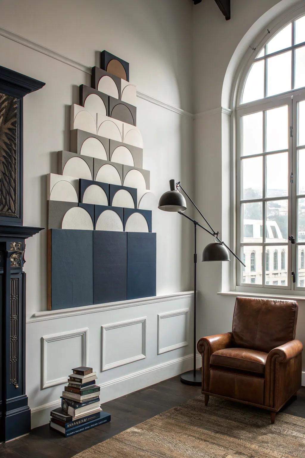 Elevate your environment via the audacious pronouncement of a layered cornice board.