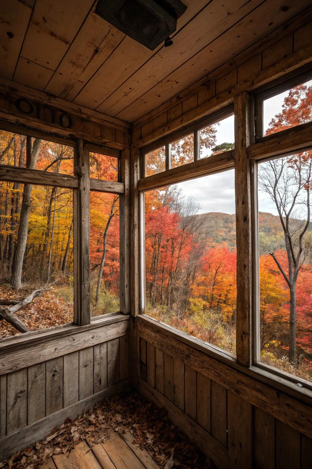 Remain comfortable and connected with nature in this vintage-inspired deer shelter.