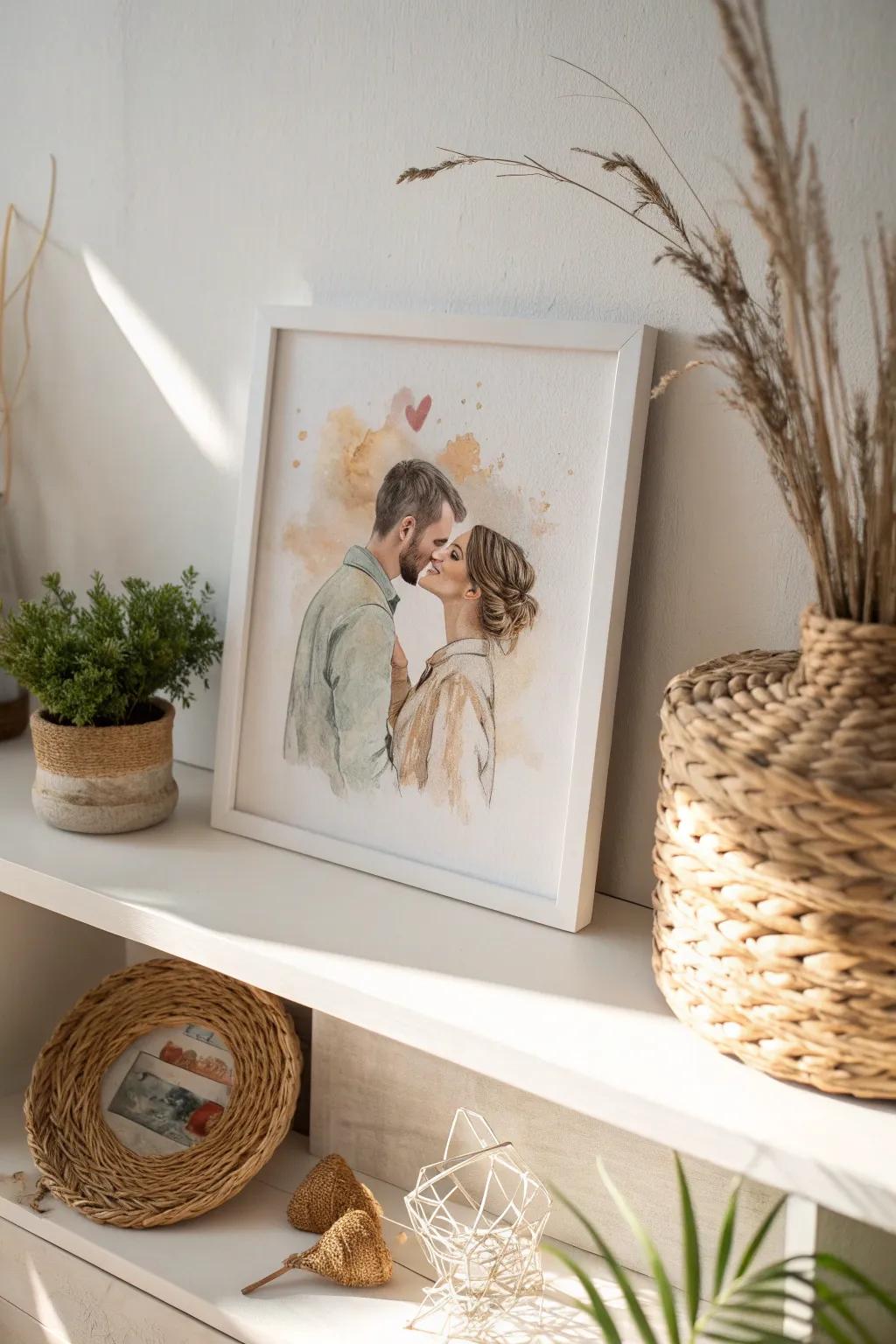 Honor their affection with a hint of artistic sophistication.