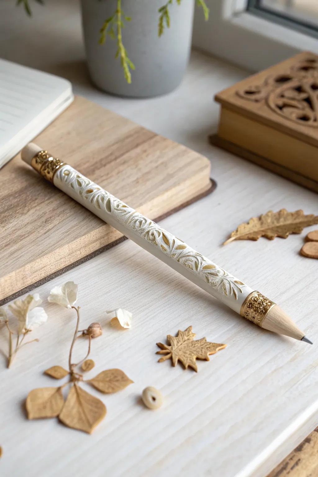 Transfigure ordinary writing implements into mystical wands through the amalgamation of refinement and ingenuity.