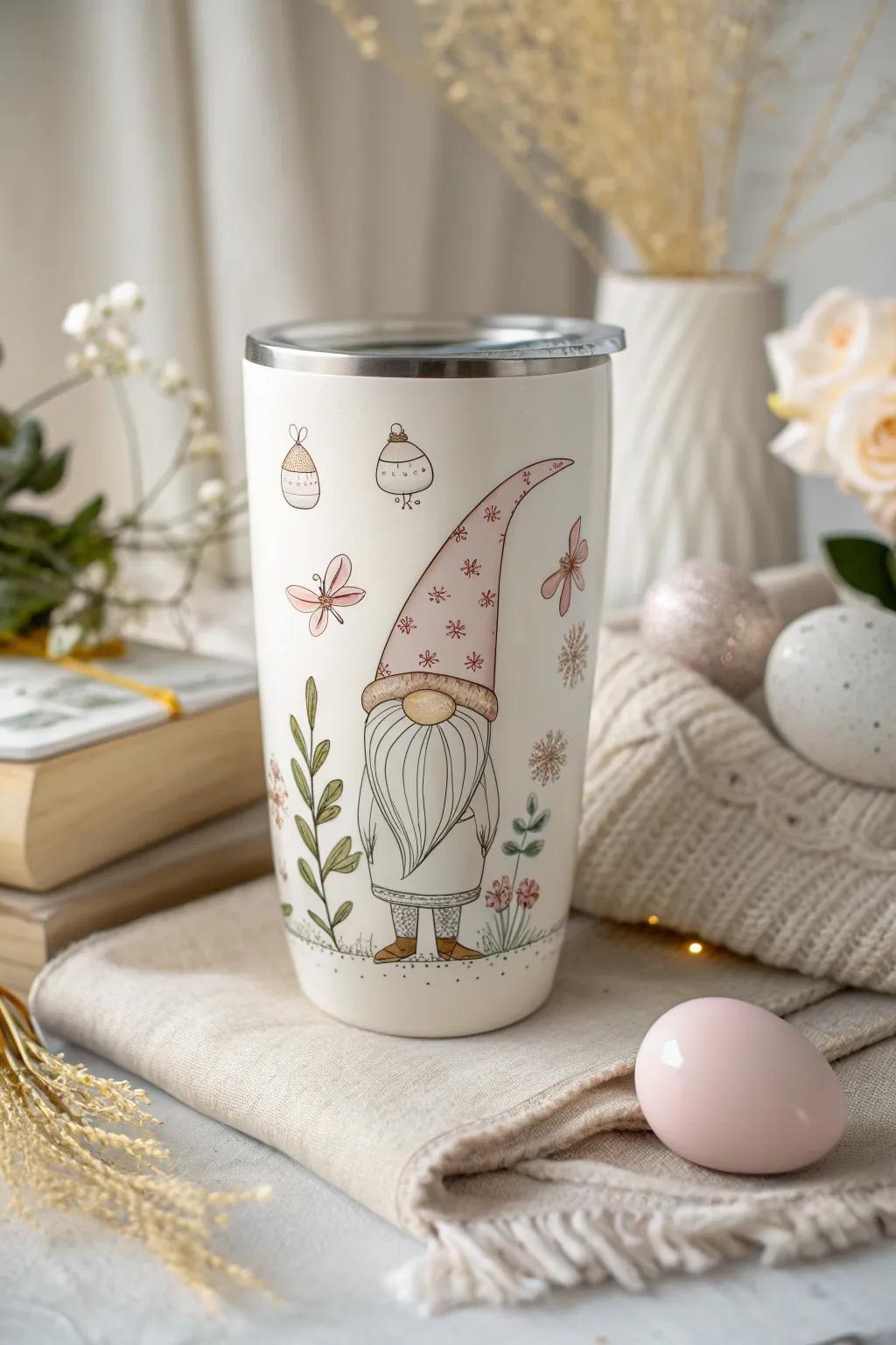 Lend a dash of whimsy to your Easter festivities via this captivating sprite mug, suited for devotees of minimalist elegance.
