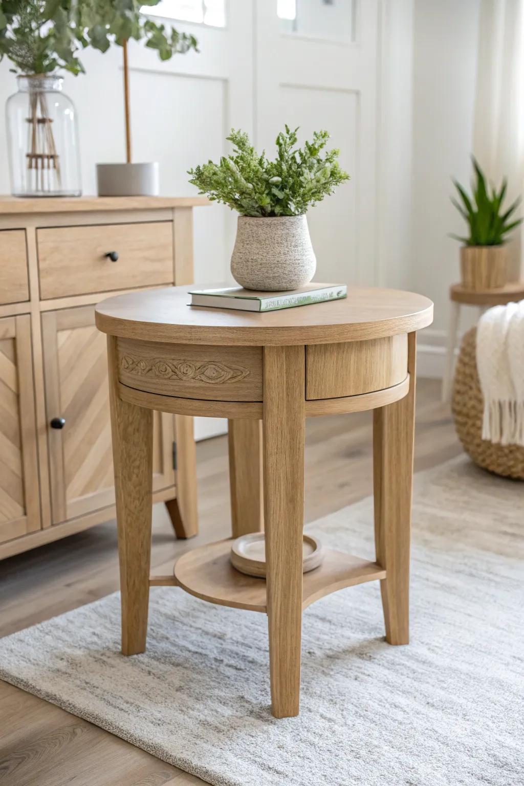 From Estate Sale to Elegant: A Minimalist's Envisioned End Table Metamorphosis
