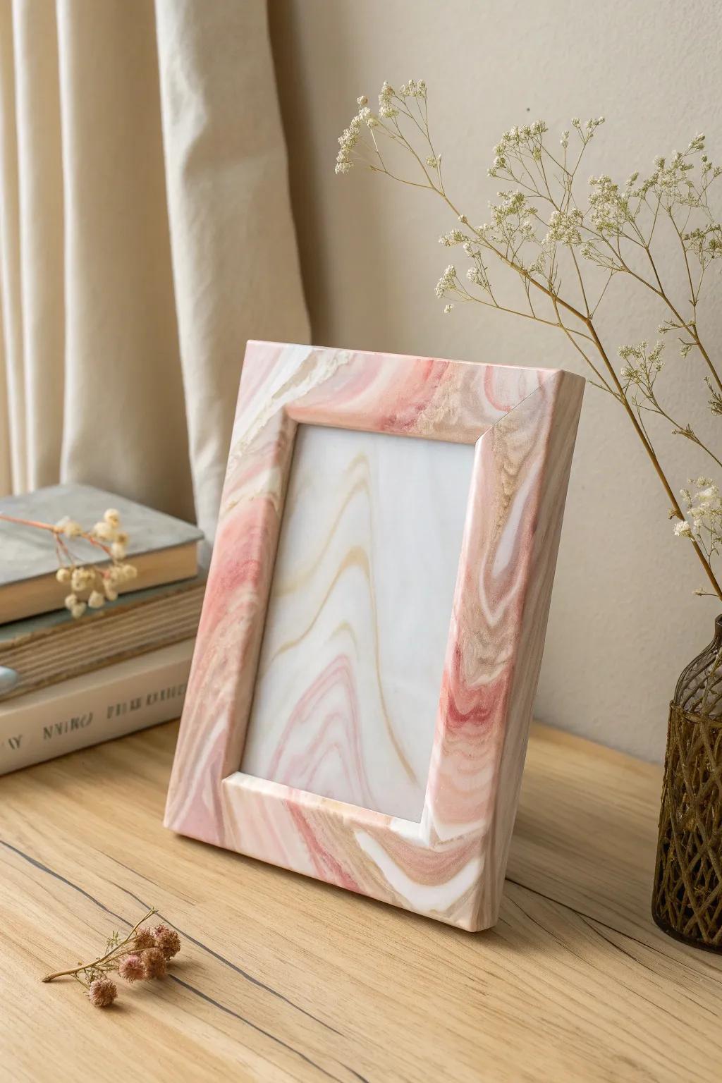 Immortalize memories with grace: Handmade resin frames that intertwine artistry with the natural world.
