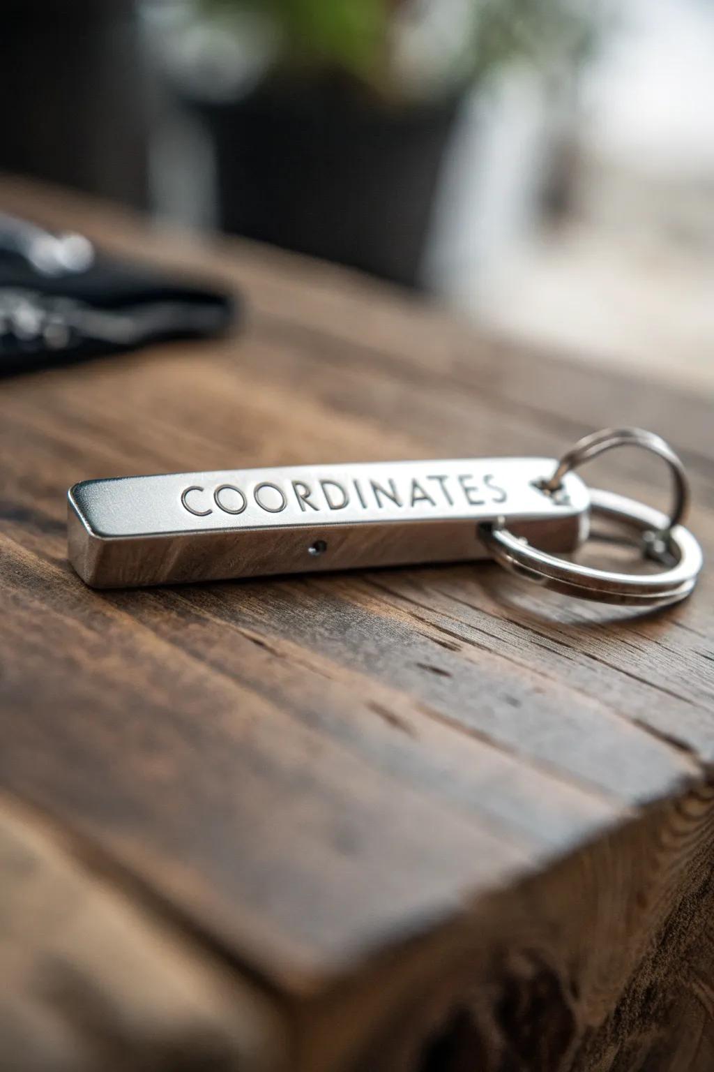 Etch memories: A heartfelt keychain to honor unforgettable family adventures.