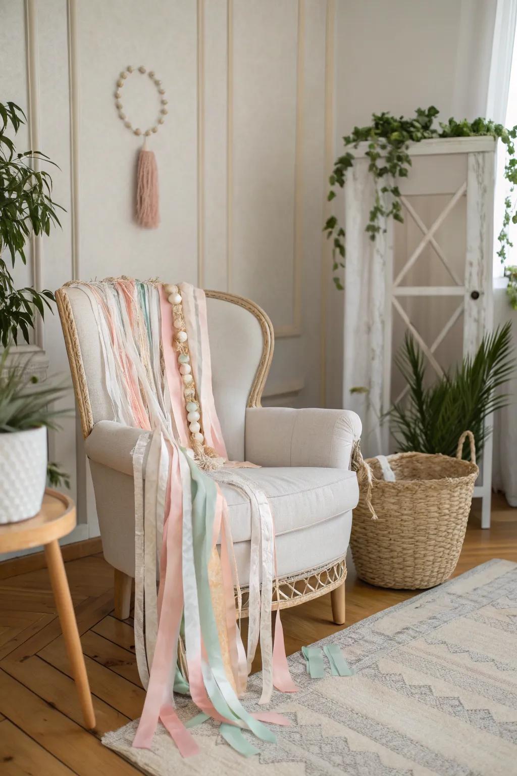 Fashion a welcoming seating area for Mom with understated, stylish embellishments.