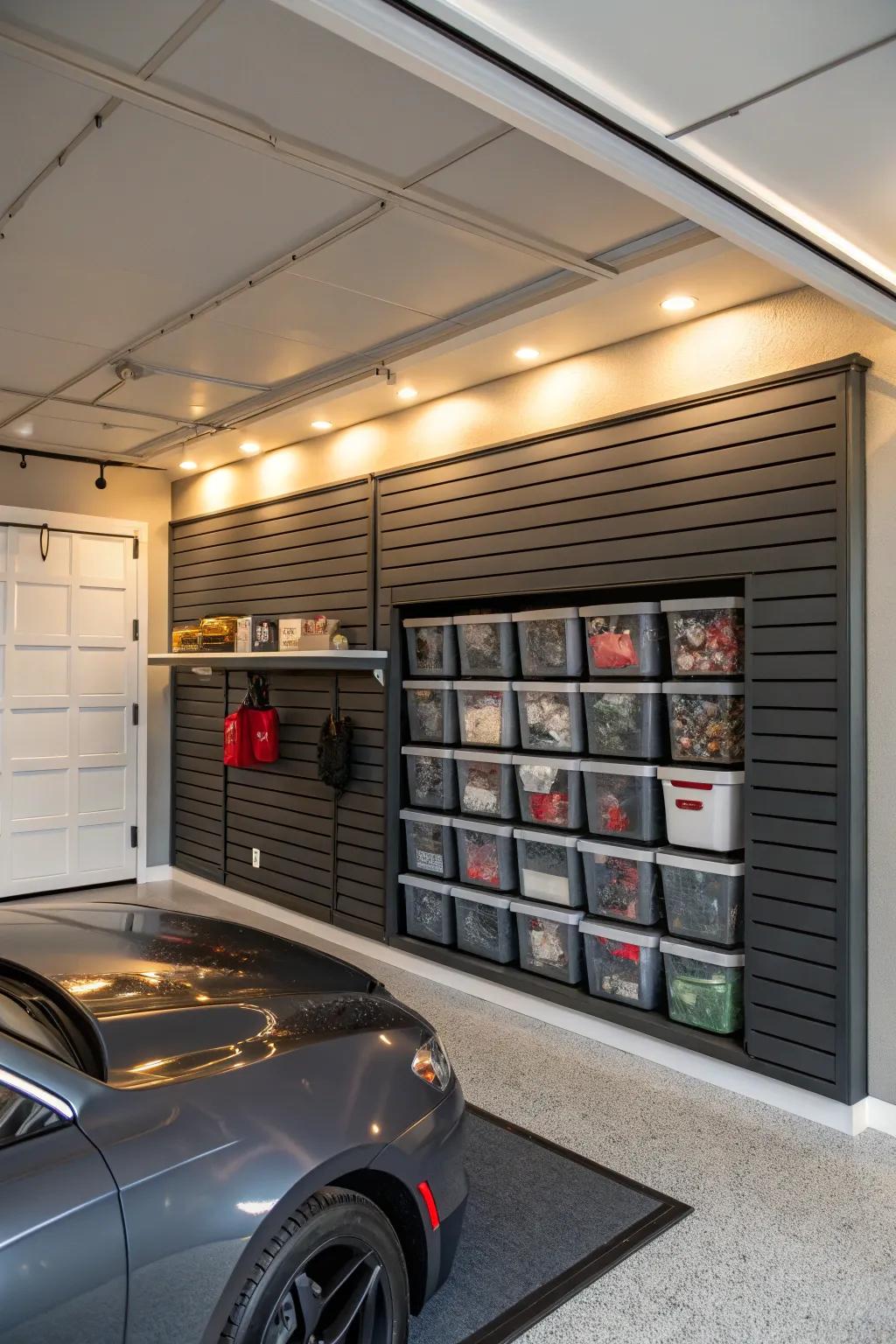 Improve your storing abilities with sleek slatwall alternatives for a garage that is free of clutter.