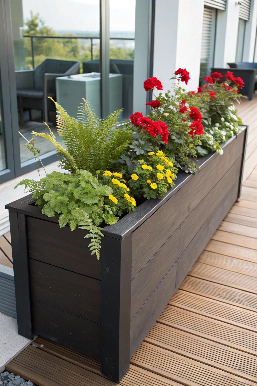 Alter Your Deck Into a Flourishing Oasis with Stylish Planters and Opulent Greenery.