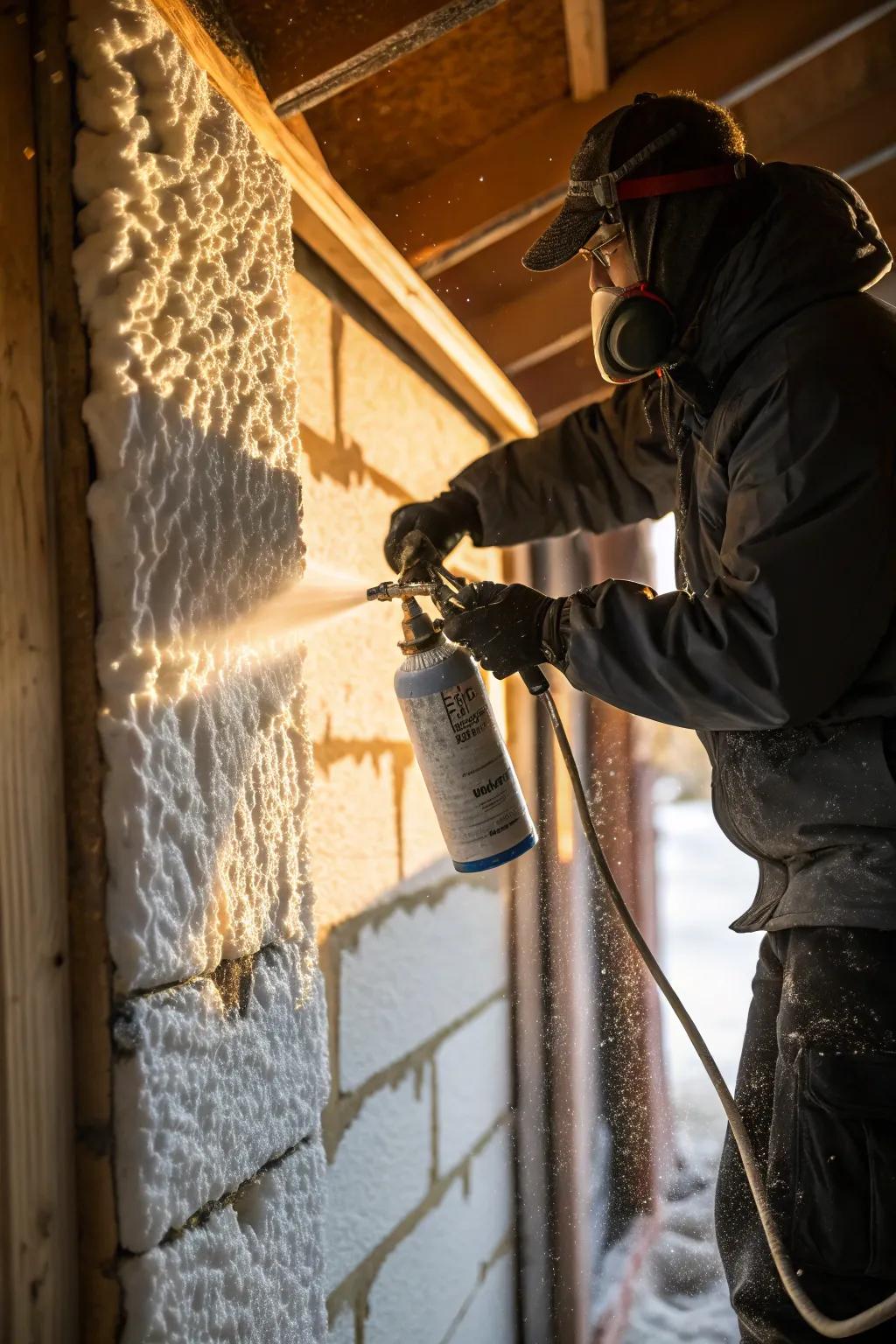 Perfecting the art of insulation using precision spray foam.