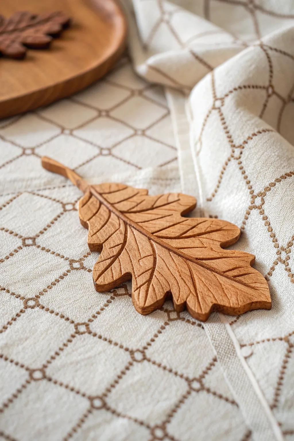 Embrace the elegance of nature with handcrafted leaf tessellations, perfect for your autumnal decor.