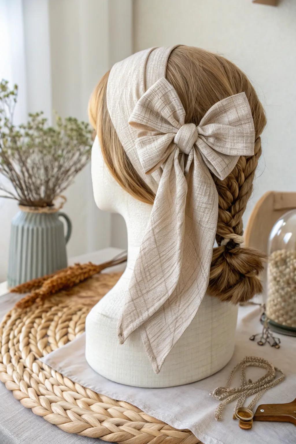 Transform your appearance with a hint of vintage refinement – the ideal ribbon for a spontaneous 50s costume!